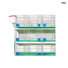 Κουνελοκλάμπ με 9 μεταλλικά κλουβιά για κουνέλια + αξεσουάρ - I981